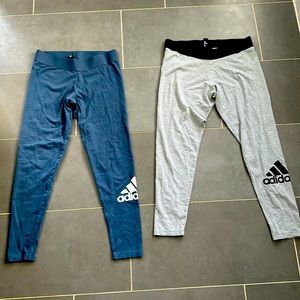 Lot of 2 Women’s Adidas leggings large